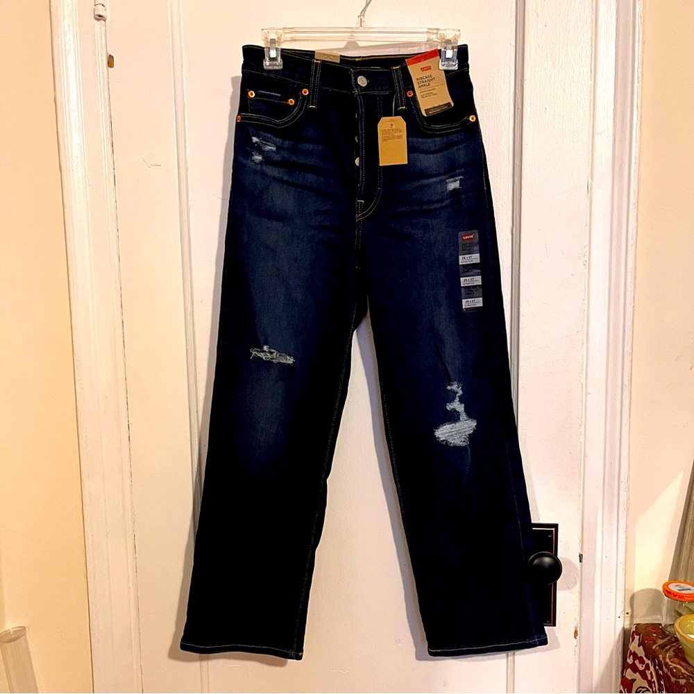 Levi’s Ribcage Straight Ankle Jeans 26 x 27 NWT